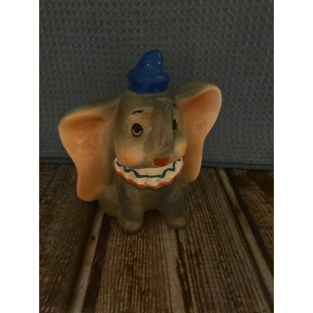 Vintage Dumbo Elephant Porcelain Ceramic Figurine Walt Disney 3.5”
